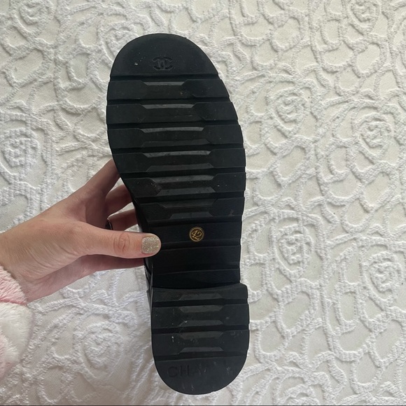 Quilted leather combat boots - Picture 5 of 7